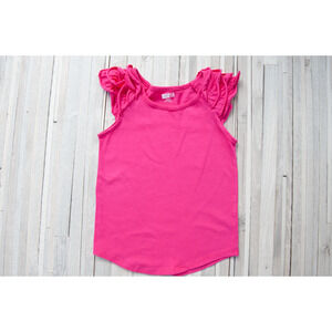 Crazy 8 Flutter/ Ruffle Sleeve T-Shirt VGUC Size S (5-6)